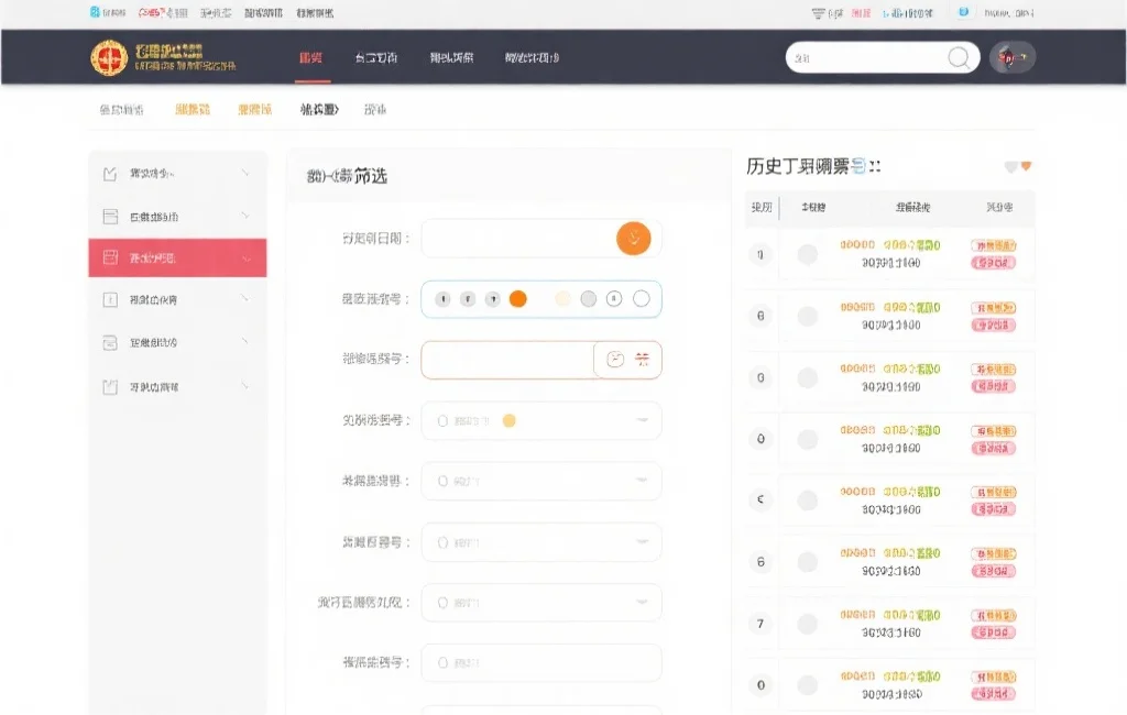 筛选条件与结果展示界面